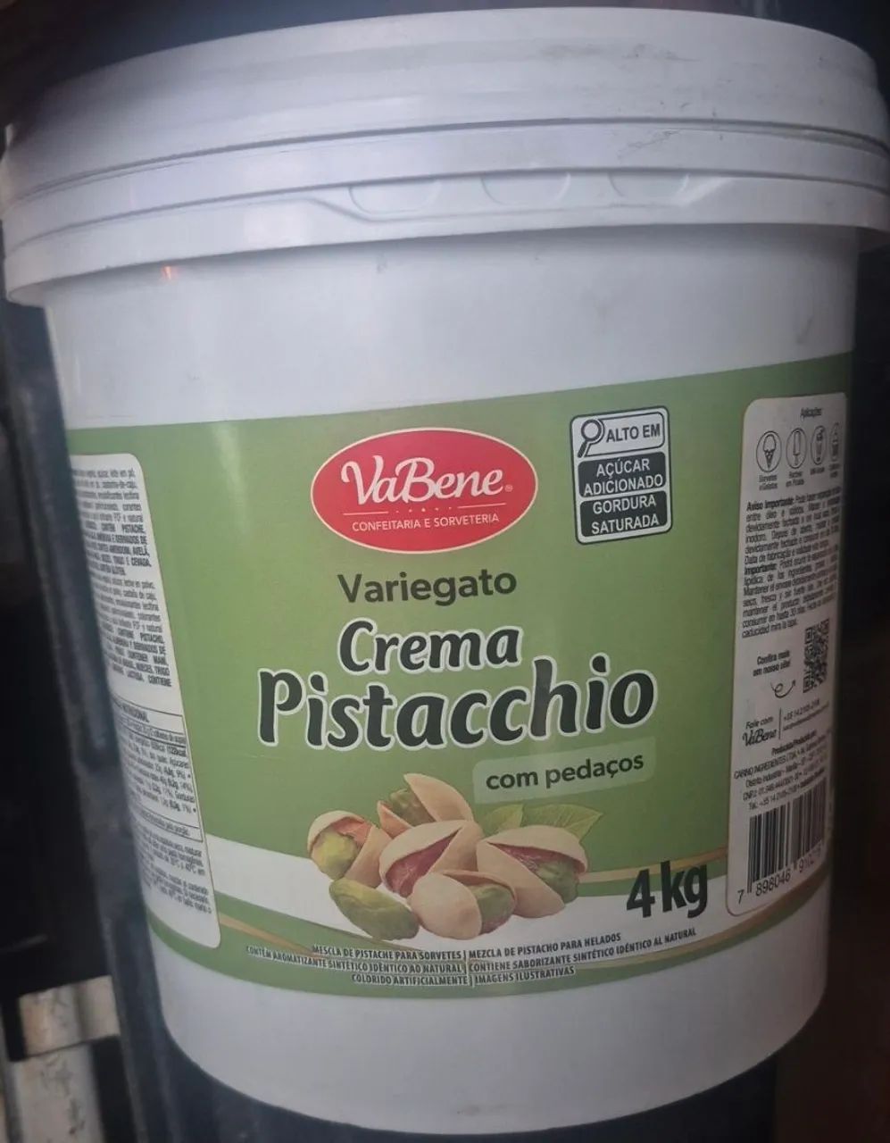 Creme de pistacchio Vabene balde de 4 kg 