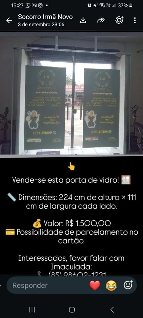 Pote de vidro
