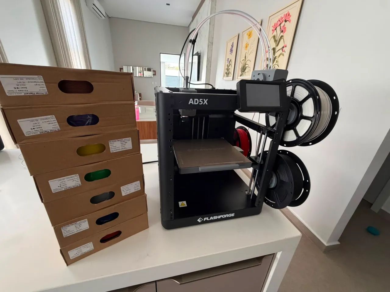 IMPRESSORA 3D FLASHFORGE AD5X MULTICOLOR + KIT DE FILAMENTOS - Foto 2