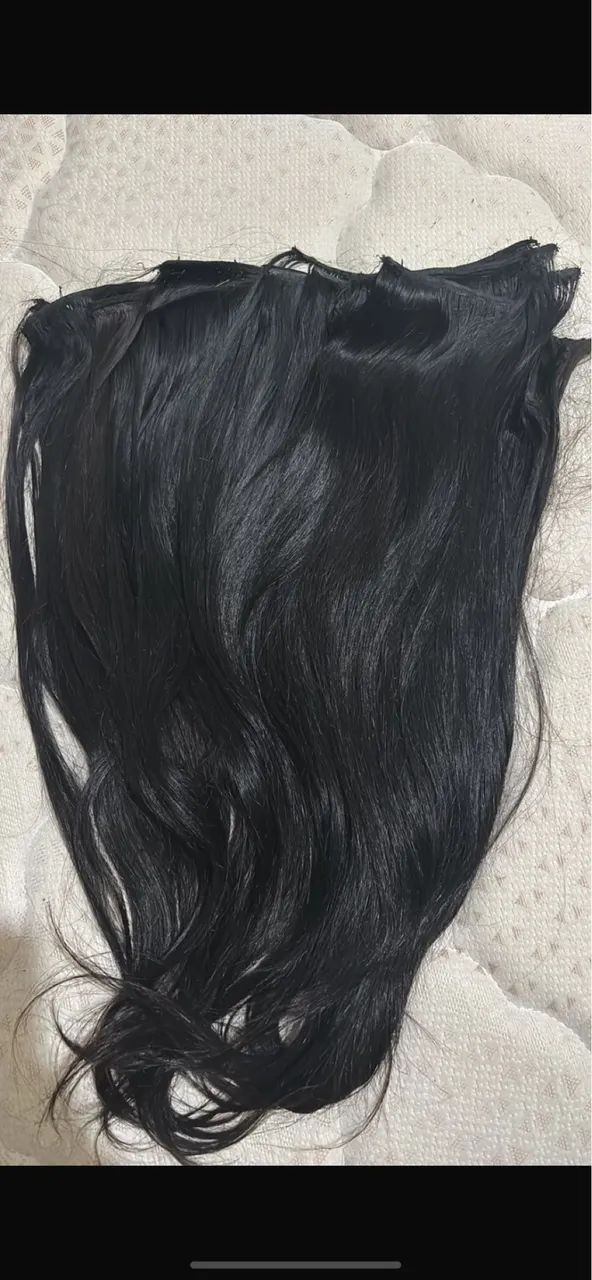 Vendo cabelo indiano 60 cm 280 cor preto 