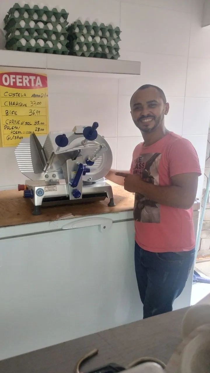 FATIADEIRA DE FRIOS SEMI AUTOMÁTICO GLP 300.MM GURAL  - Foto 3