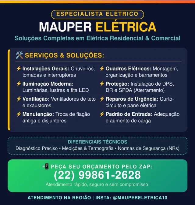 Eletricista Residencial e comercial 