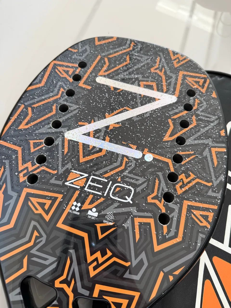 Raquete Beach Tennis Zeiq Snake 2 Full Carbono + Capa - Esportes