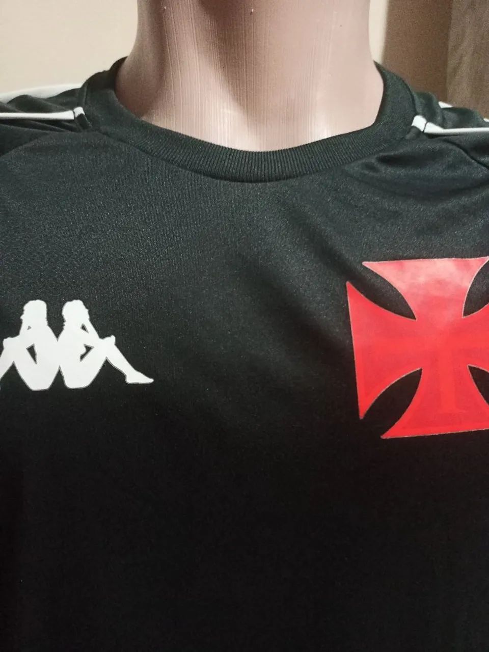 CAMISA VASCO/KAPPA/Supporter Cruz de Malta/preta - Foto 6