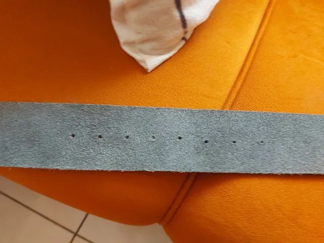 cinto de couro legítimo, cor preto, marca , comprimento 1,05 cm - Foto 5