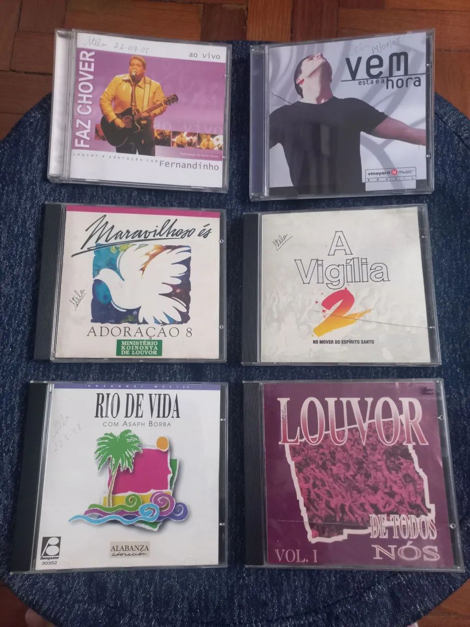 6 CDs de músicas gospel 