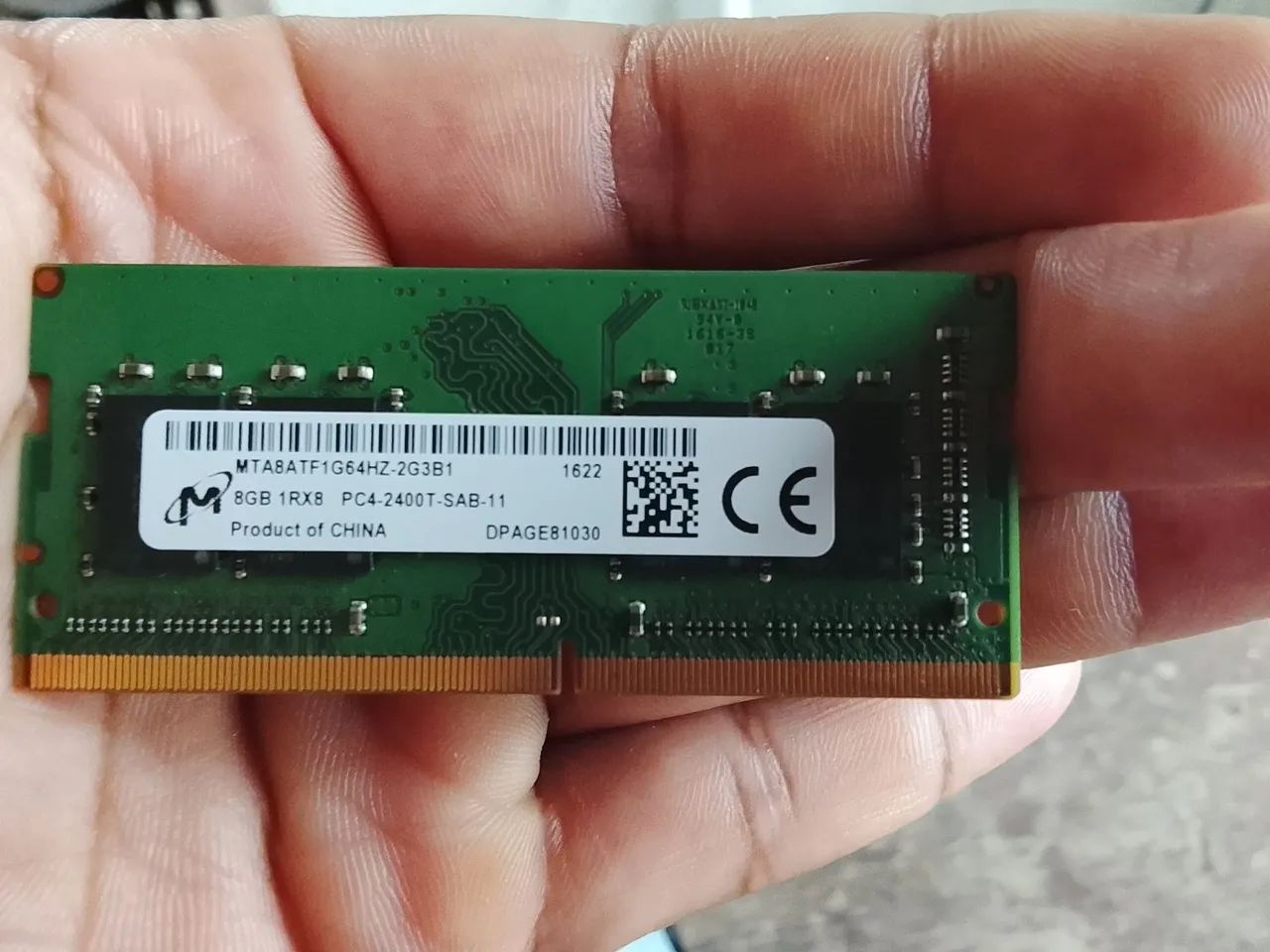 Memória notebook 8gb 1RX8 PC4-2400T