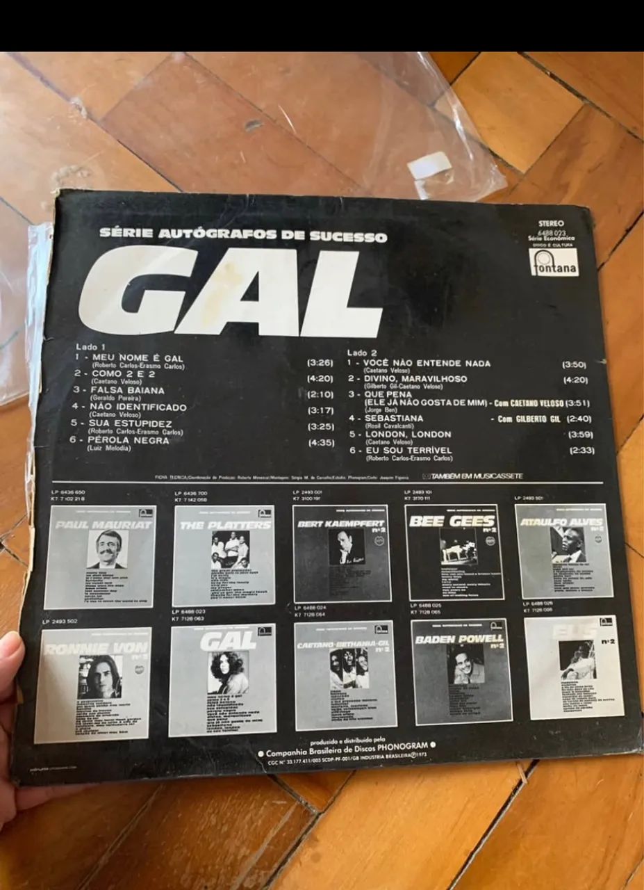 Gal Costa autografado de 1973 - Foto 3