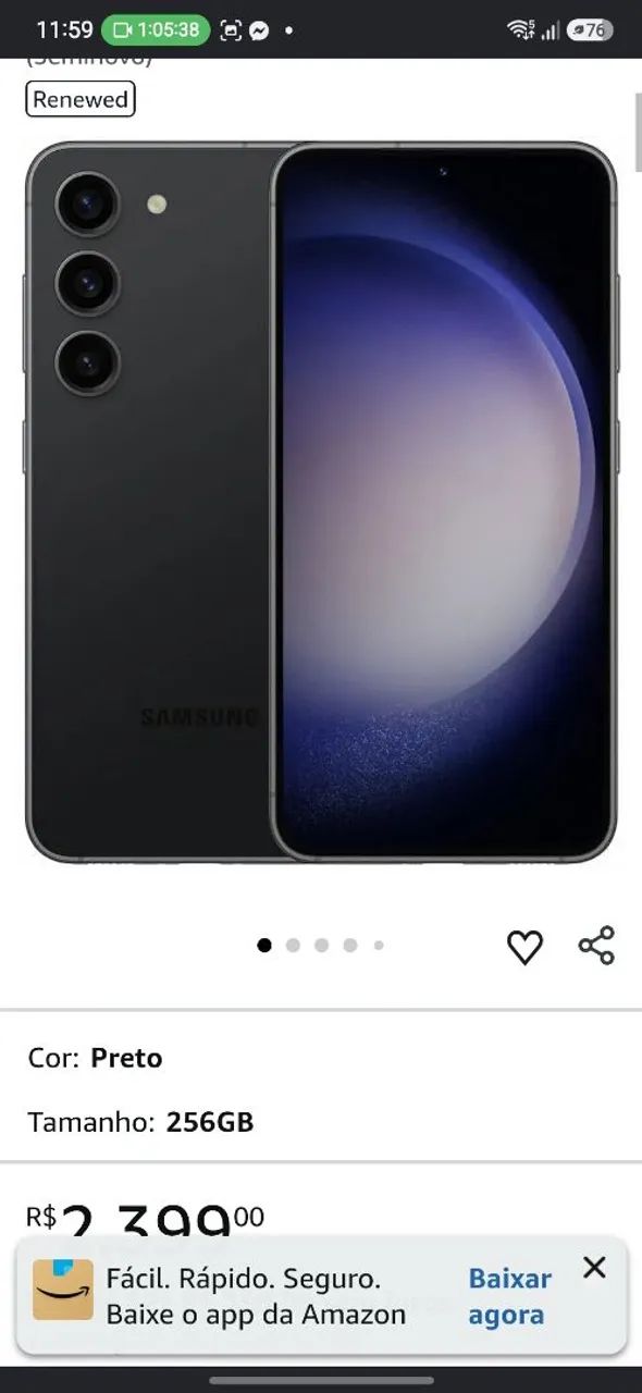 S23 256gb para troca  - Foto 4