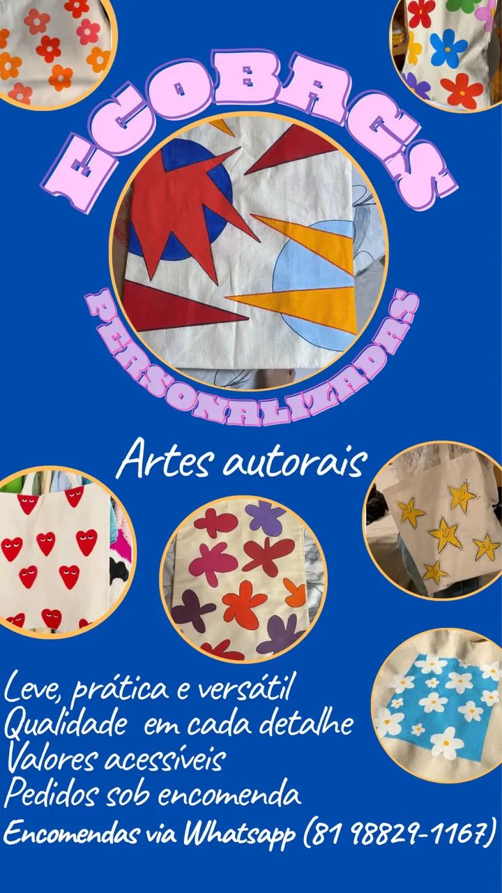 ecobag personalizadas - 100% algodão  - Foto 4