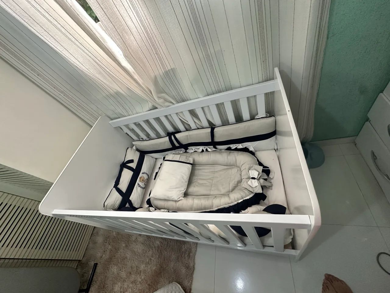 Berço 3 em 1 com colchão 