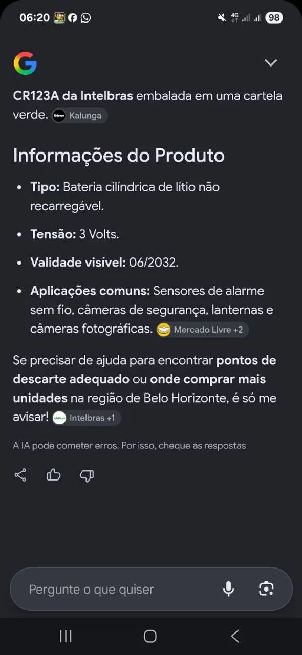 Bateria de lítio 3v - Foto 2
