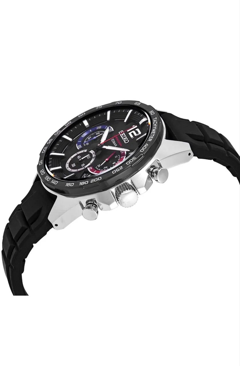 SEIKO Essentials Chronograph Quartz Black Dial - Foto 4