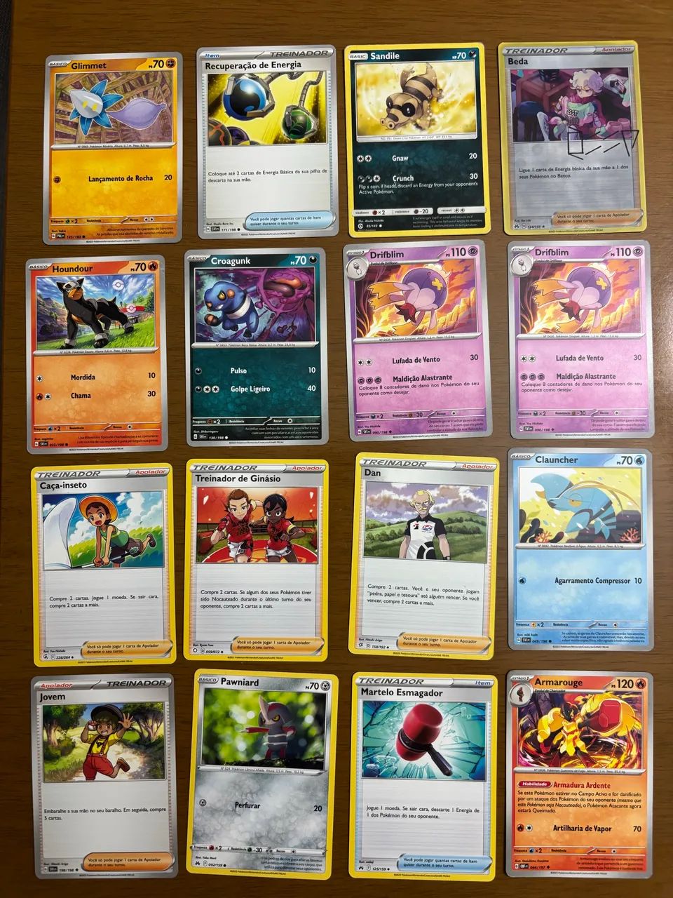 Lote cartas Pokémon 