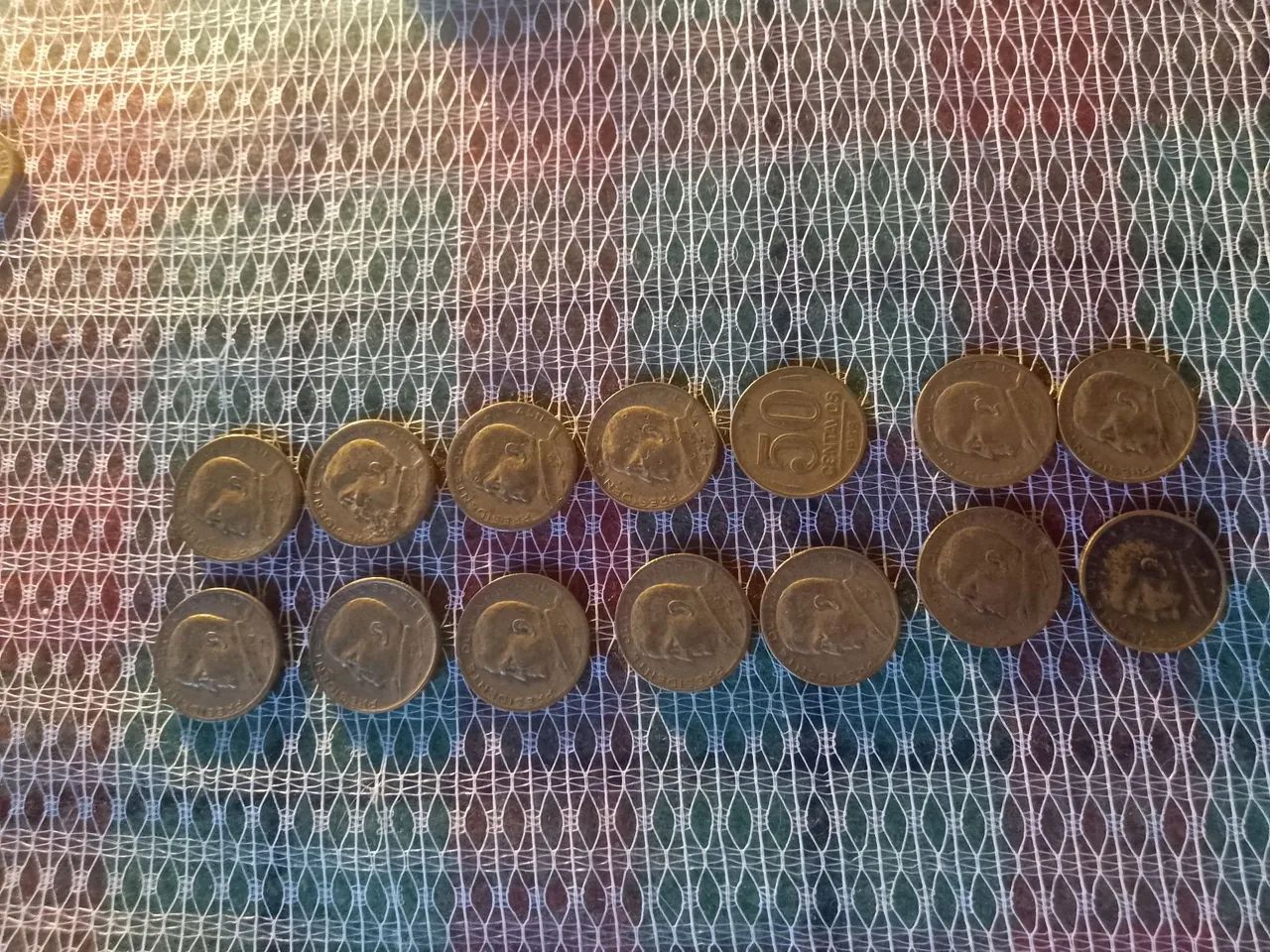 14 moedas de bronze -primeira série do CRUZEIRO.