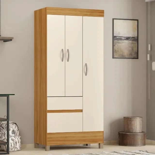 ROUPEIRO WIND SOLTEIRO 3 PORTAS 2 GAVETAS 