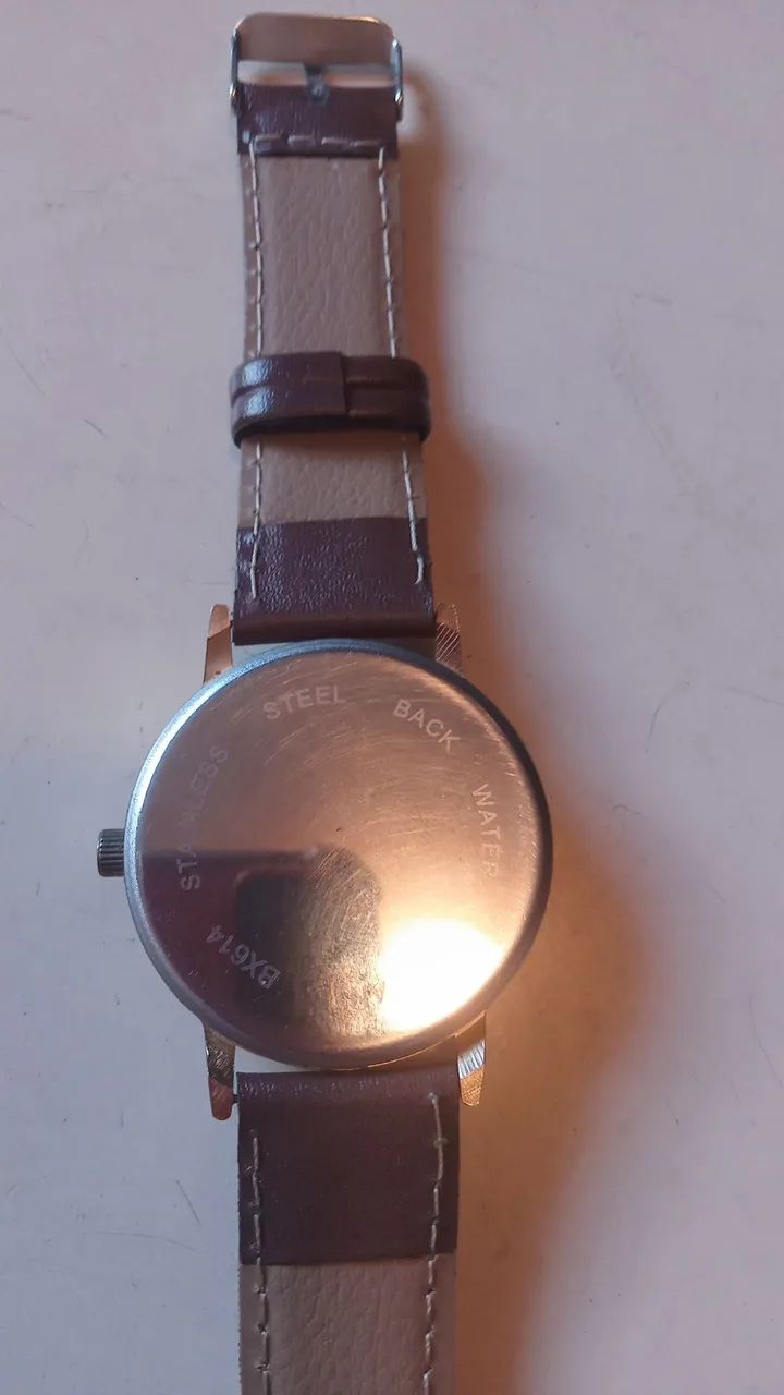 Relógio Masculino - Pulseira de couro - Foto 5