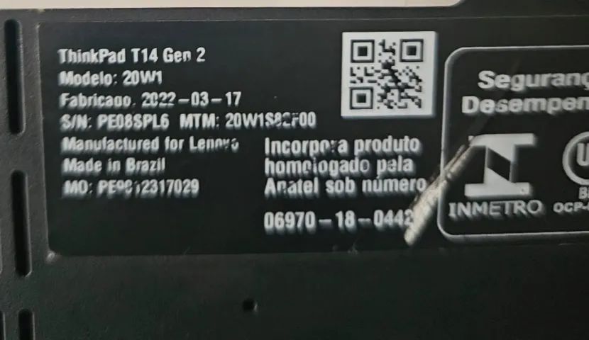 NOTEBOOK Lenovo ThinkPad T14 Geração 2 - Foto 2