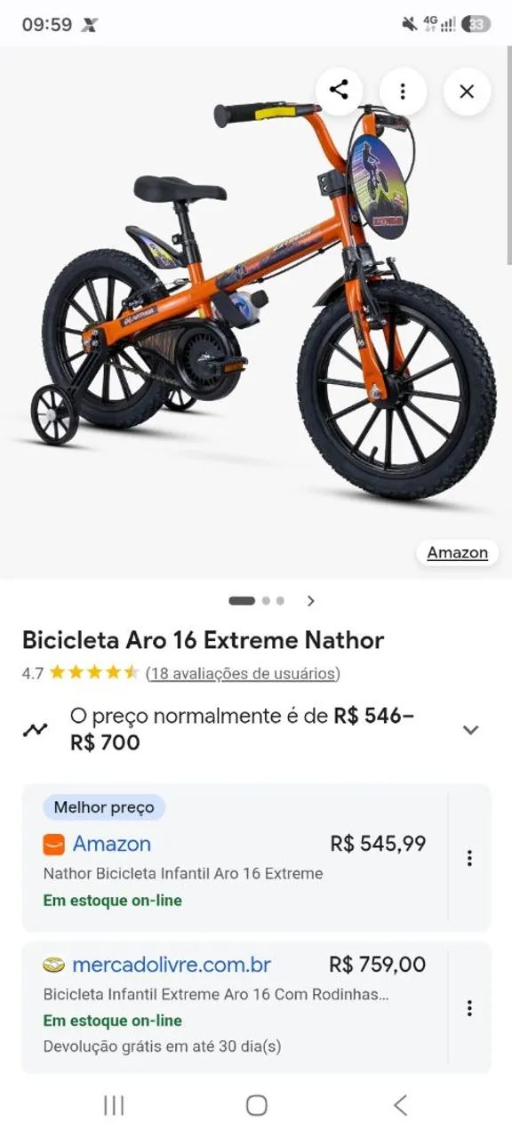 Bicicleta extreme, aro 16 - Foto 2