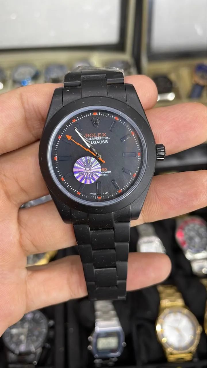 Relógio Automático Alblack com Visor em safira 