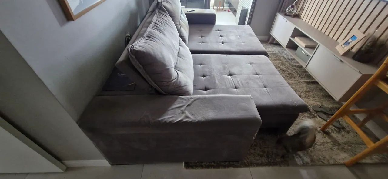 Sofá  cinza - Foto 3