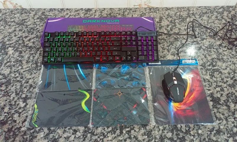 Kit Gamer - Teclado e Mouse RGB - Pad Mouse - Foto 2