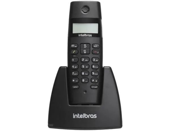 Telefone Sem Fio Intelbras TS 40 ID - Identificador de Chamada Preto