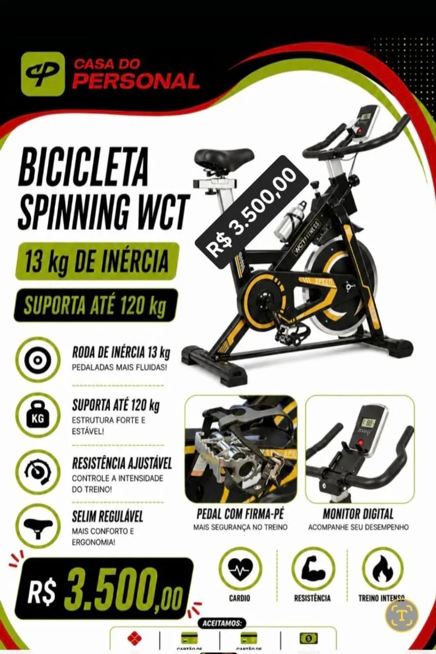 Bicicleta Ergométrica Spinner Profissional  - Foto 2
