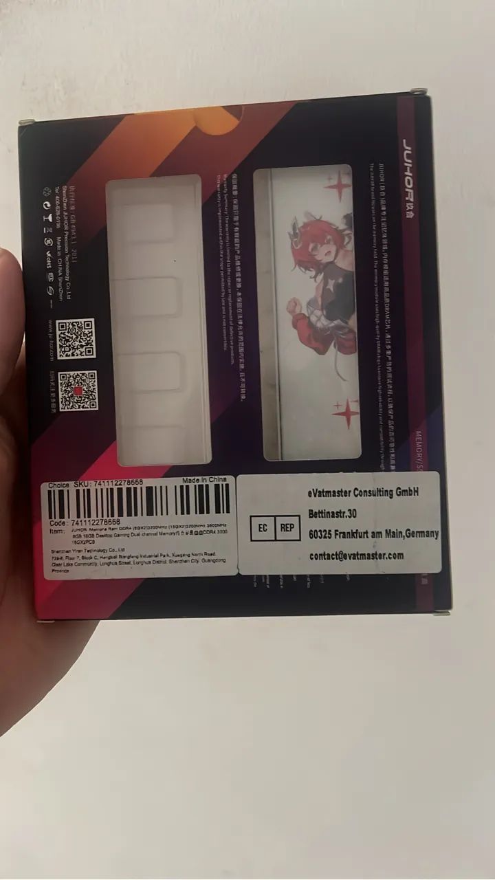 Memória ram ddr4 16GB 3600Mhz