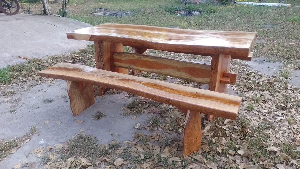Vendo mesa rústica R$2.500 - Foto 4