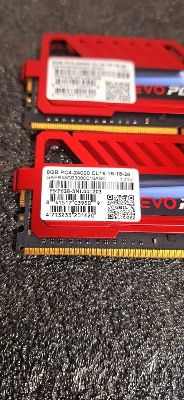 DUAS MEMÓRIAS RAM DDR4 2X8GB  - Foto 2