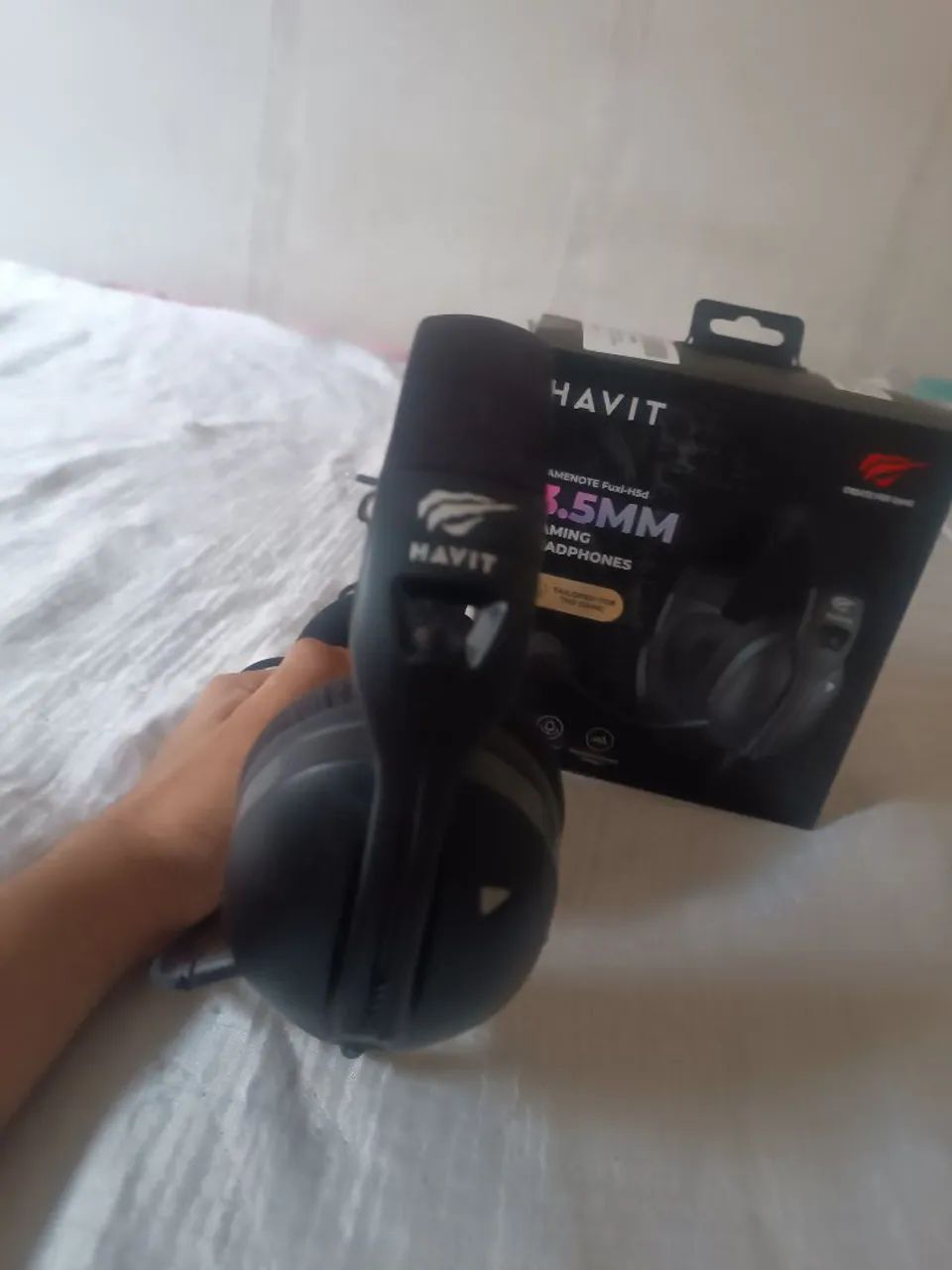 HEADSET GAMER HAVIT, COM MICROFONE, NOVO. - Foto 3