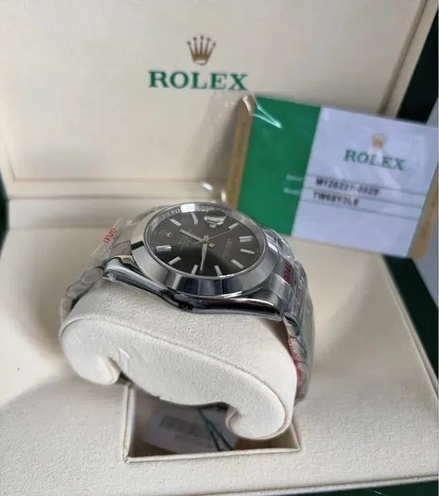 Rolex Oyster Perpetual Datejust 41mm - Prata - Foto 3