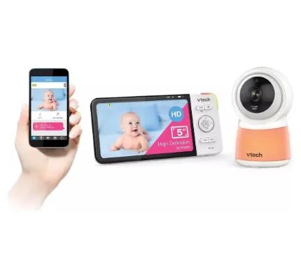 Vtech Rm5754 Babá Eletrônica 5 Pol C/ Câmera Wifi Cor Branco