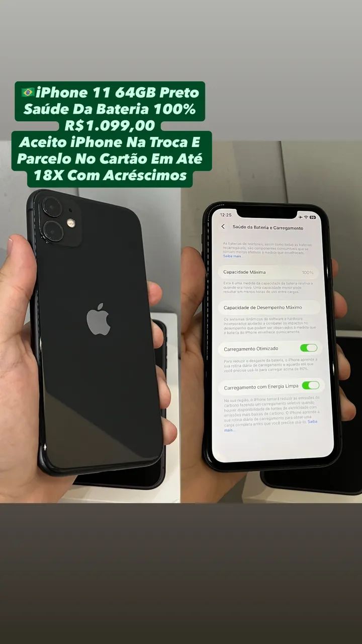 iPhone 11 64GB Preto - Usado