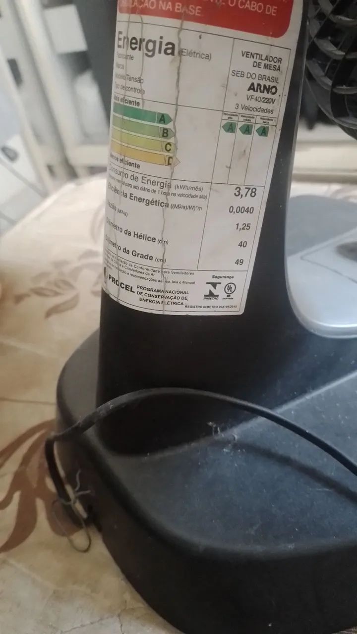 Ventilador Arno 40 cm  - Foto 3