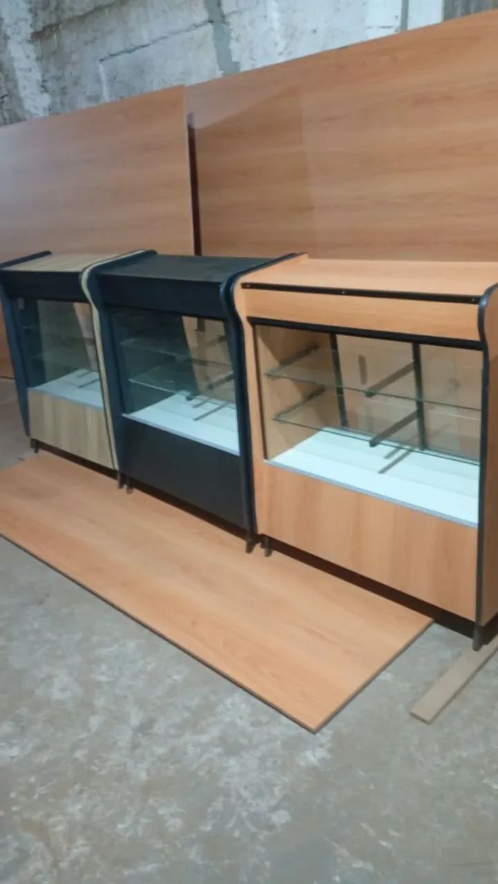 Balcão Vitrine NATURAL PRETO - Foto 3