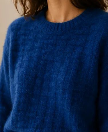 Blusa de Tricot Azul Royal - Foto 4