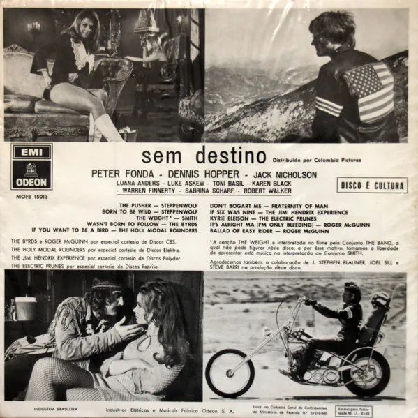 LP Easy Rider Sem Destino 1969 Odeon Capa Sanduíche Original - Foto 3