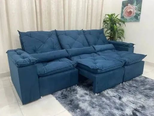 SOFÁ RETRÁTIL E RECLINÁVEL 3 MÓDULOS 270 CM - Foto 2