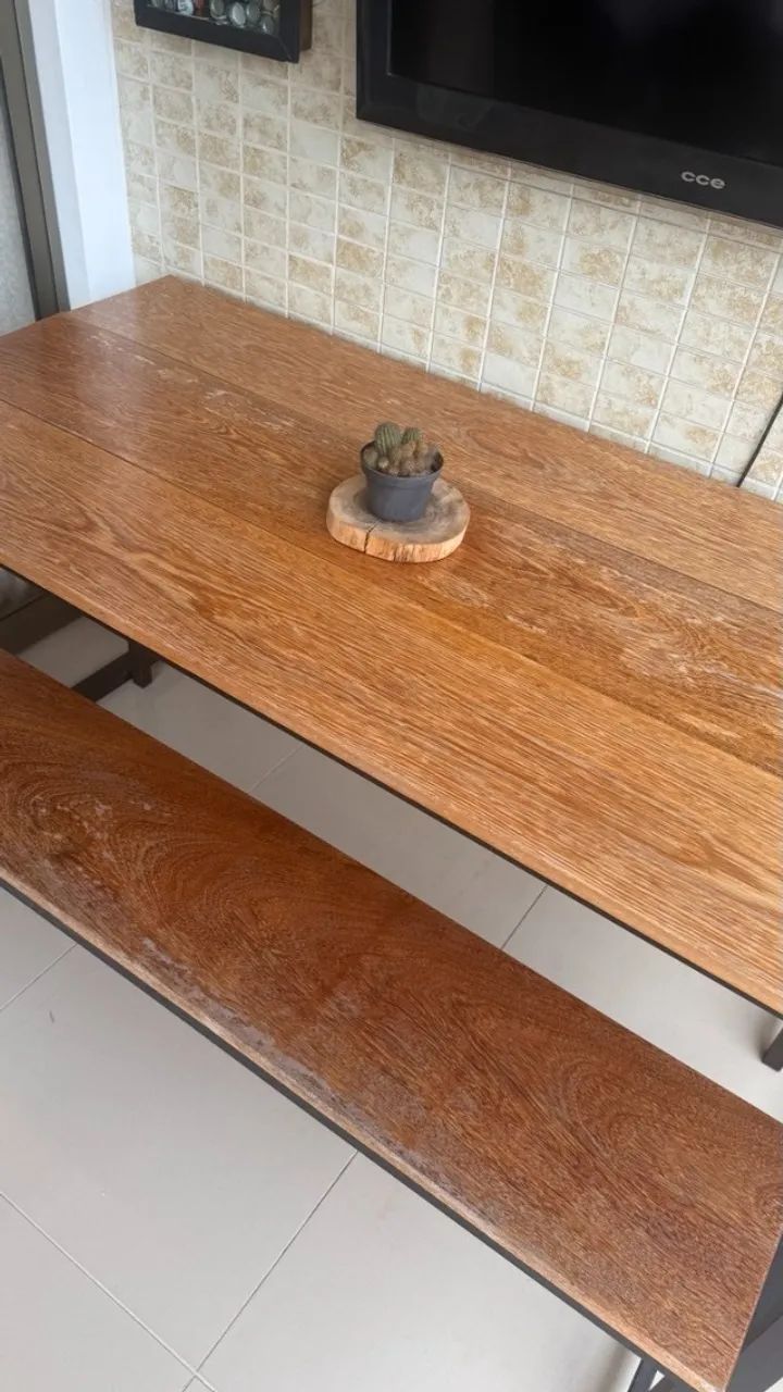 Mesa industrial ideal para varanda - Foto 2