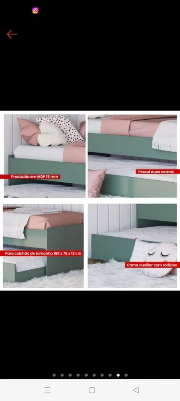 Bicama Solteiro+ colchões  - Foto 2