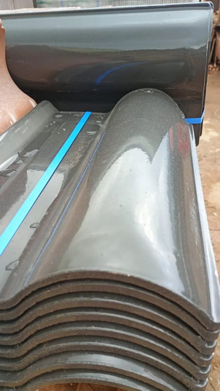 Telha esmaltada grafite a pronta entrega- uma e dupla face  - Foto 4