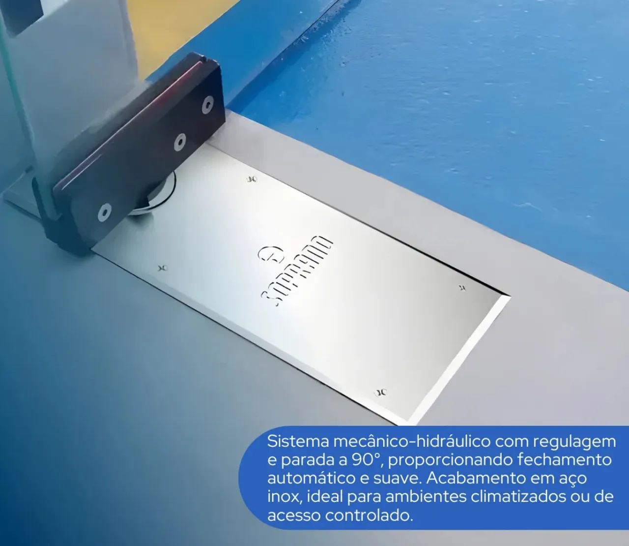 Mola Piso Porta Vidro Portas Até 100kg Soprano P310 R$120,00 - Foto 6