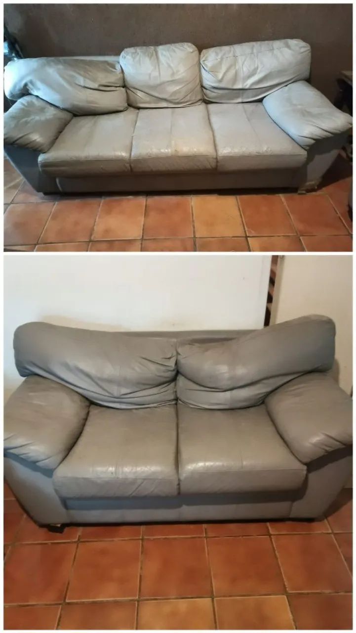 Sofá courino 2 e 3 lugares 