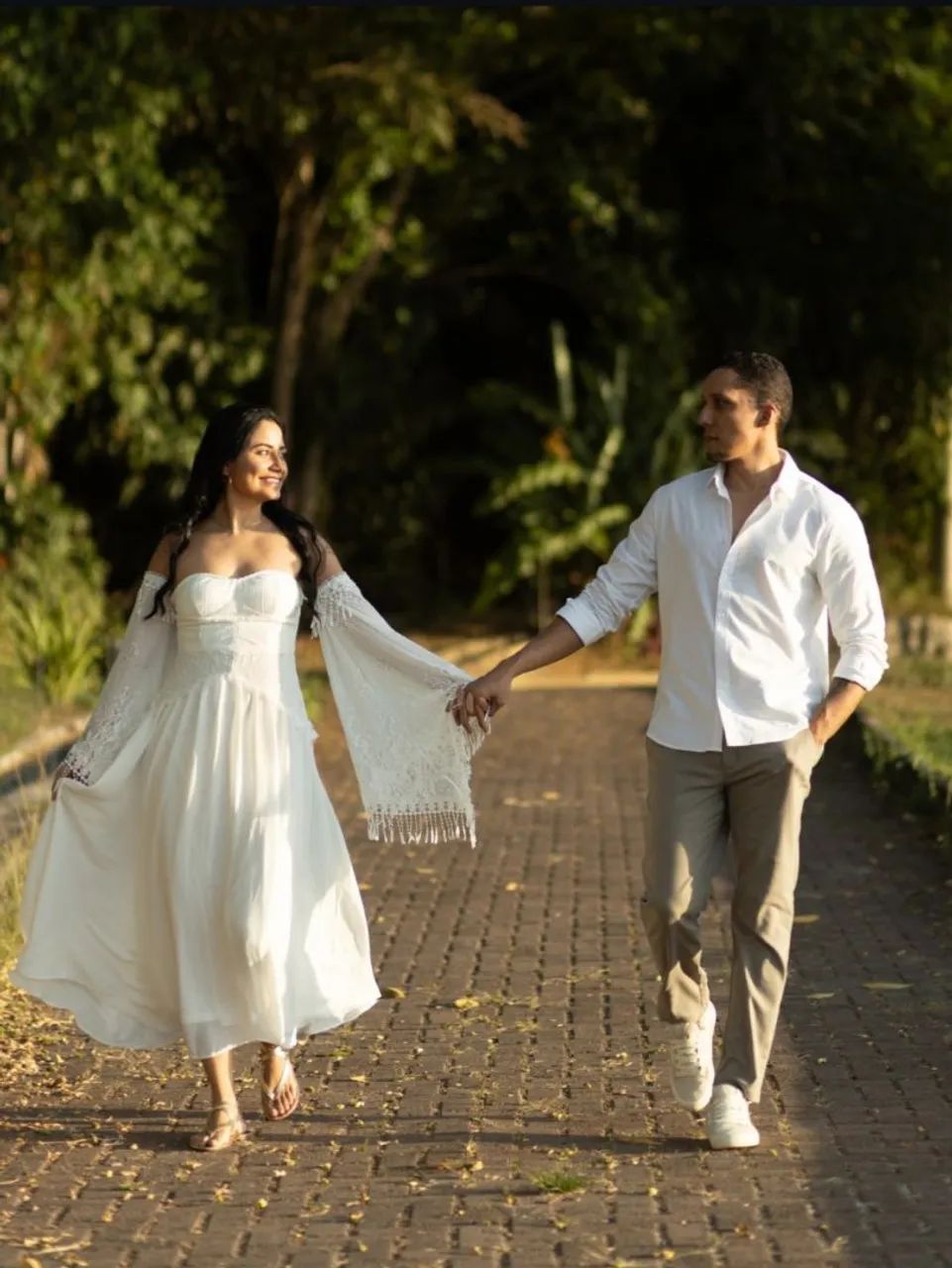 Vestido Branco Midi Casamento