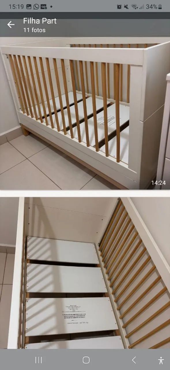 berço com cômoda e colchão  - Foto 5