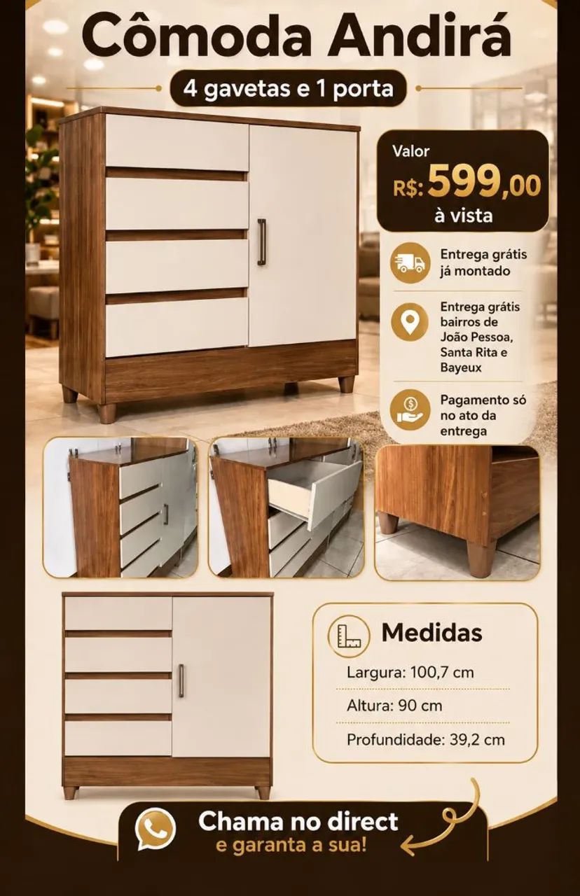 A Pronta Entrega!!Cômoda com Sapateira e pés!!