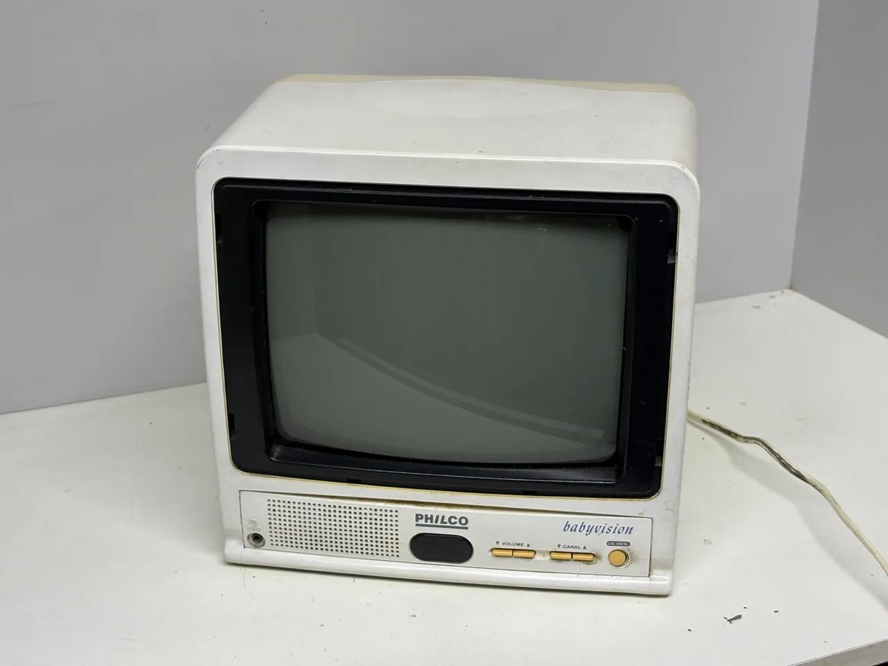 Tv antiga 10 polegadas pcr-1046 - anos 90 para game antigo 