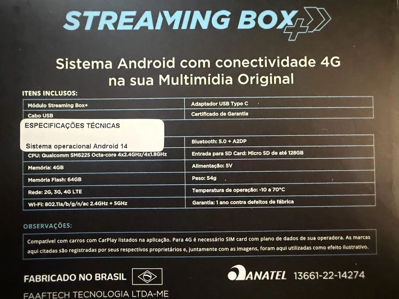 Streaming box Faaftech Octacorea